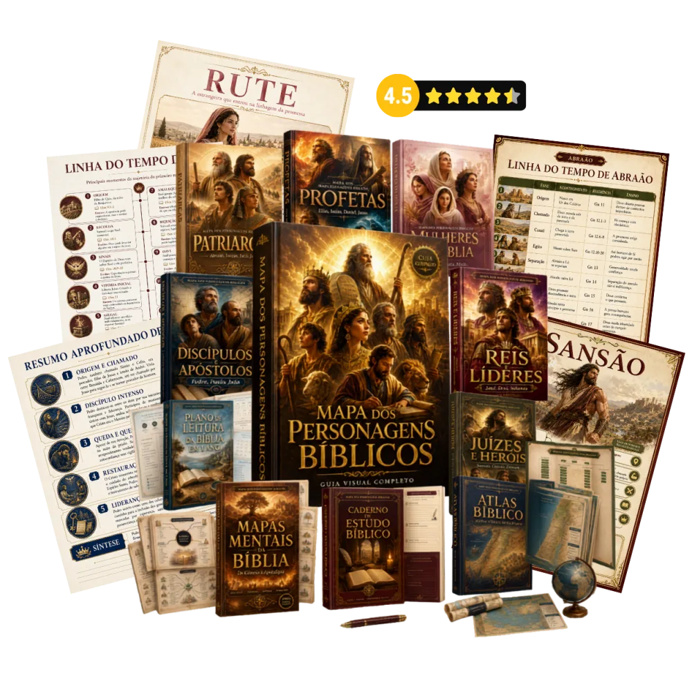 Mapa dos Personagens Bíblicos — material completo